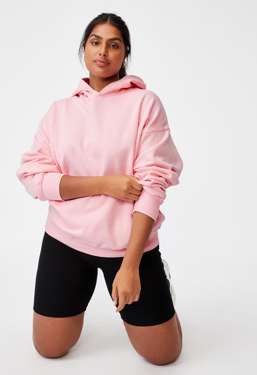 Cotton On - Curve classic hoodie - prism pink