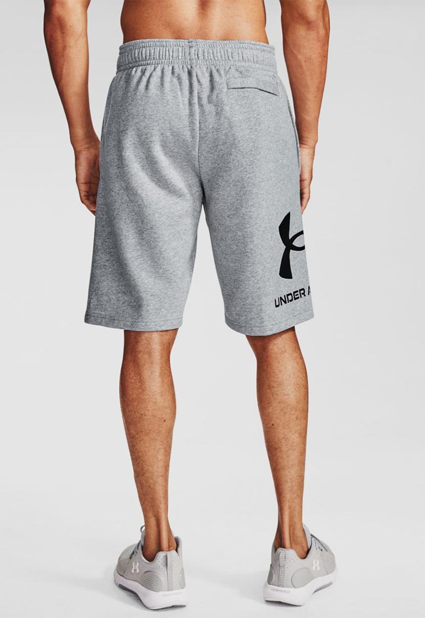 Under Armour - Ua rival flc big logo shorts -  mod gray light heather / black