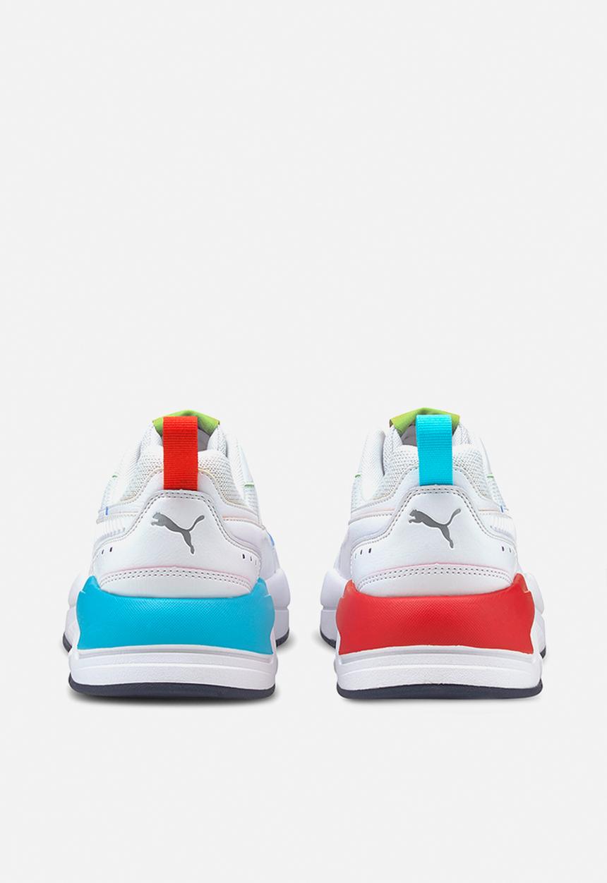 PUMA - X-ray² square rainbow - puma white-puma white-scuba blue-poppy red