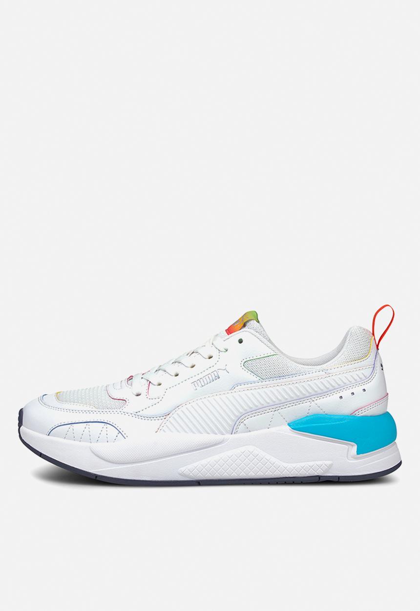 PUMA - X-ray² square rainbow - puma white-puma white-scuba blue-poppy red