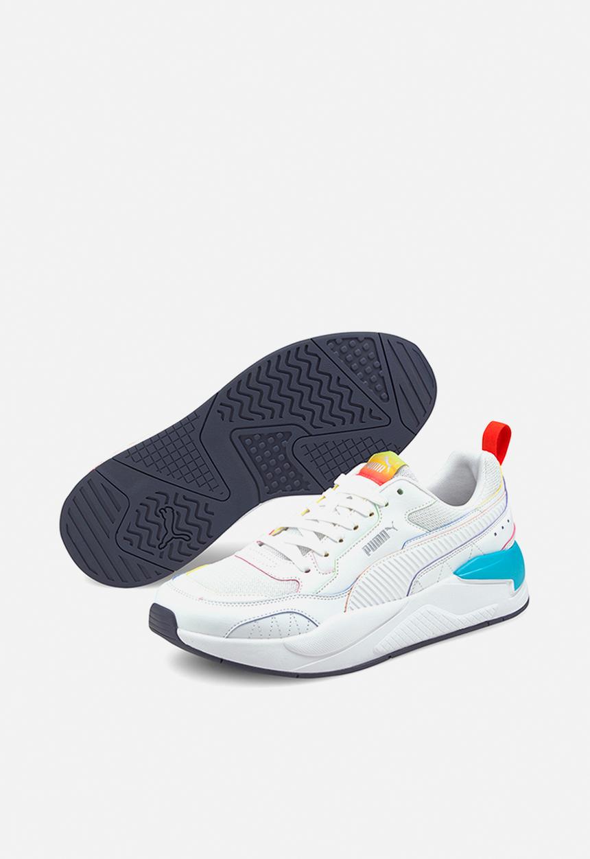 PUMA - X-ray² square rainbow - puma white-puma white-scuba blue-poppy red