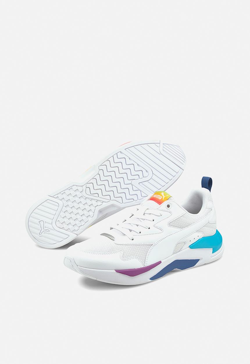 PUMA - X-ray lite rainbow - puma white-puma white-celandine-scuba blue