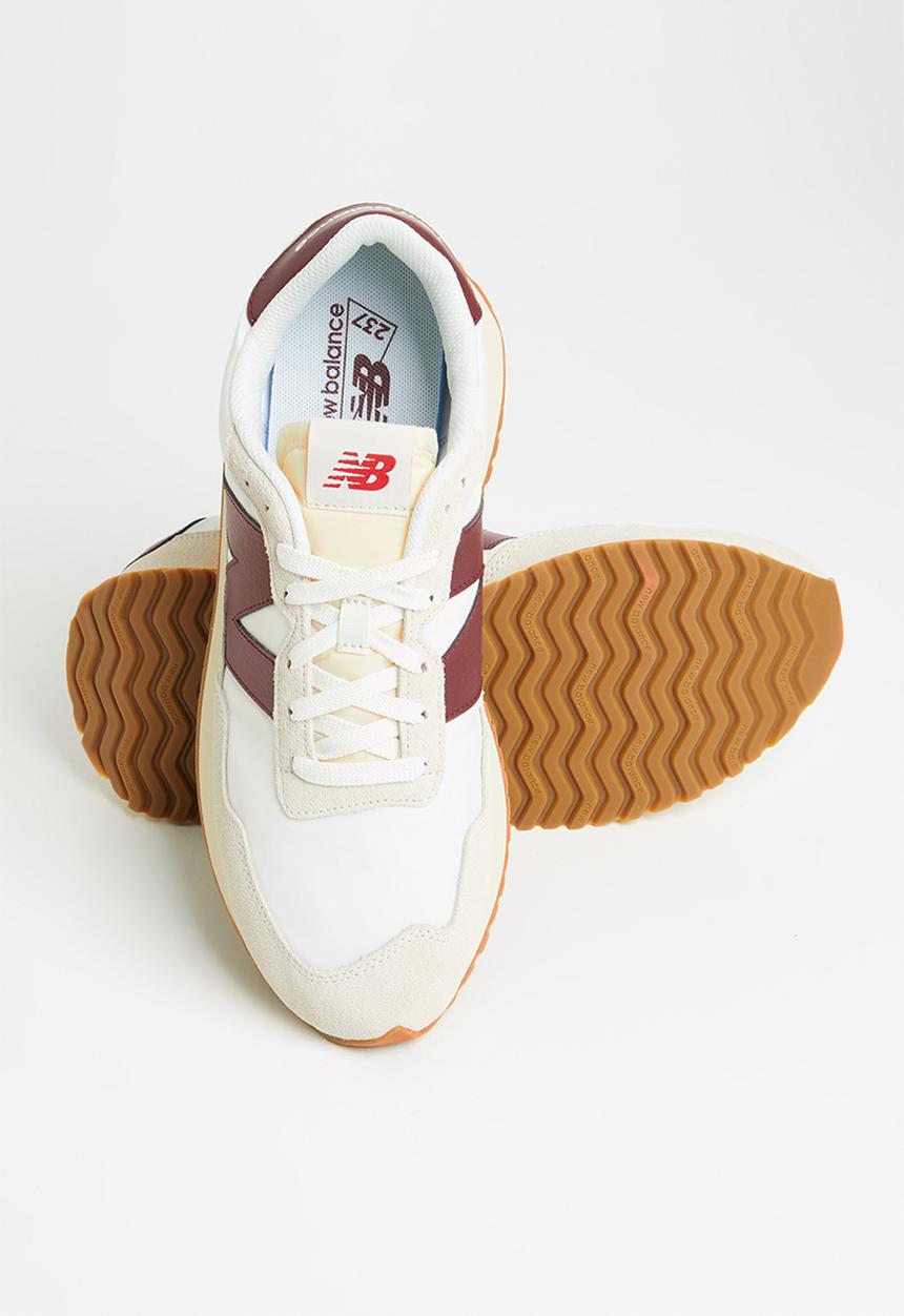New Balance  - 237 - white & burgundy