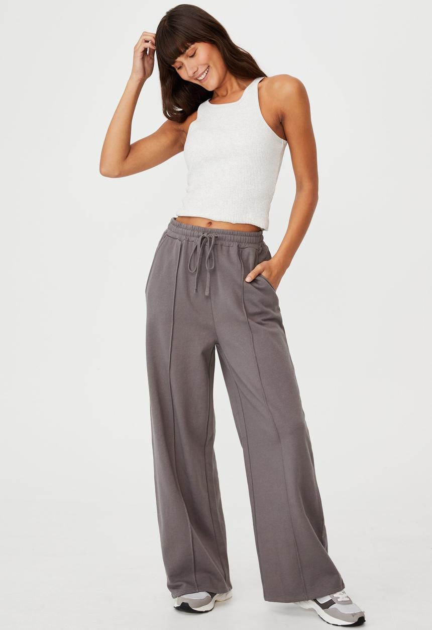 Cotton On - Kora wide leg track pants - ash grey