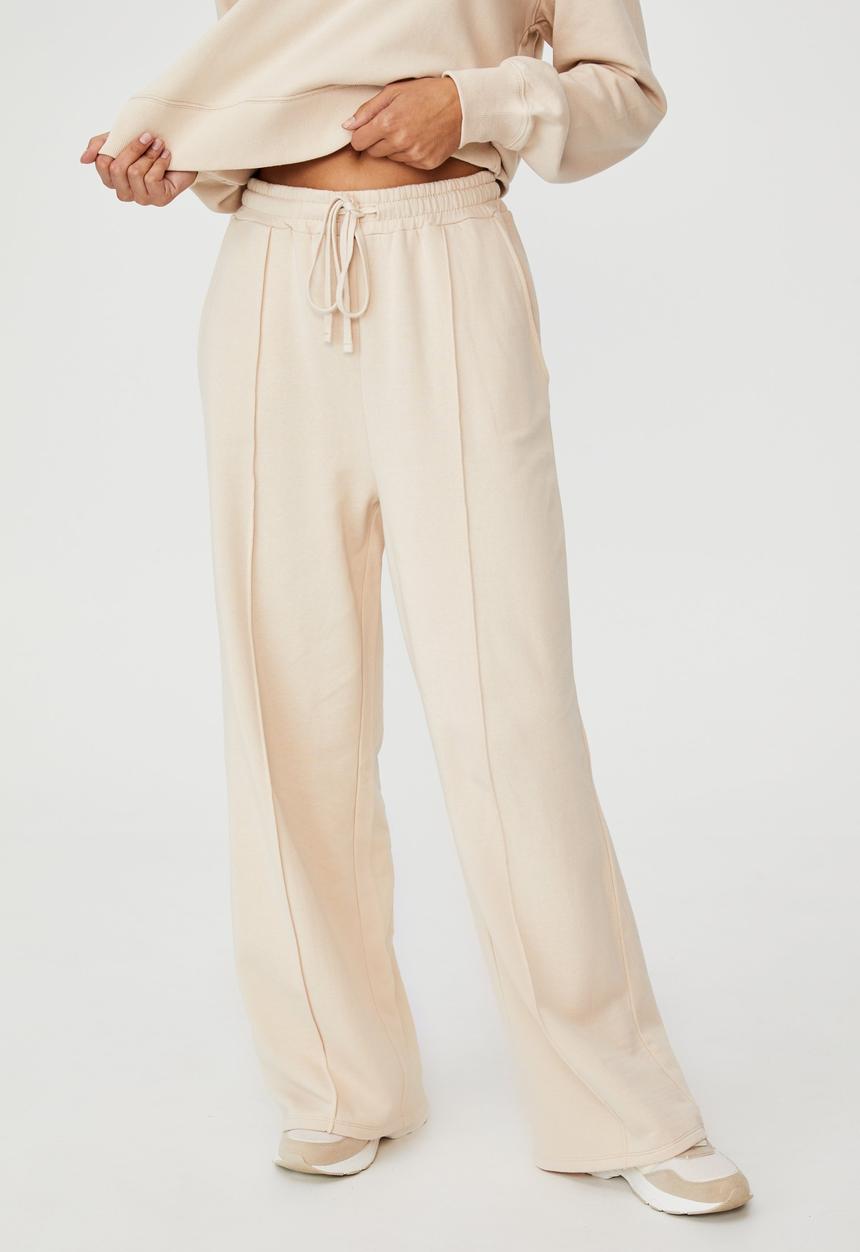 Cotton On - Kora wide leg track pants - stone