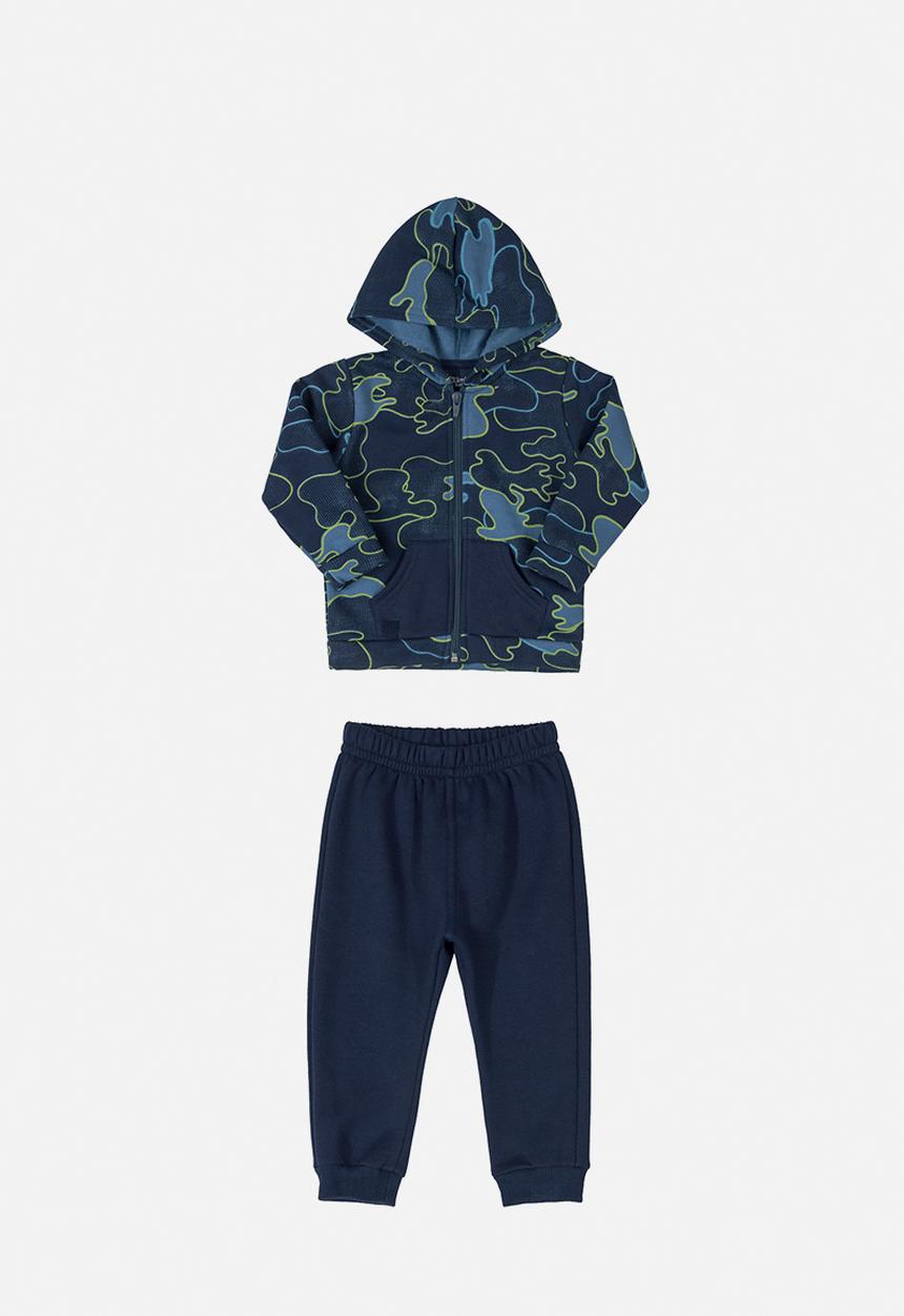 Quimby - Baby boys sweatpants & hoodie set - dark blue