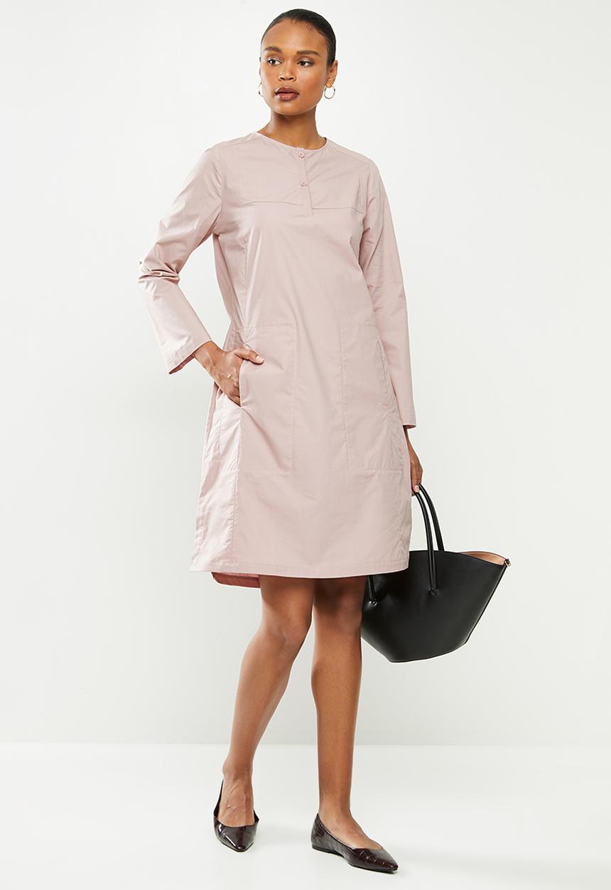 AMANDA LAIRD CHERRY - Storms dress - dusty blush brushed poplin