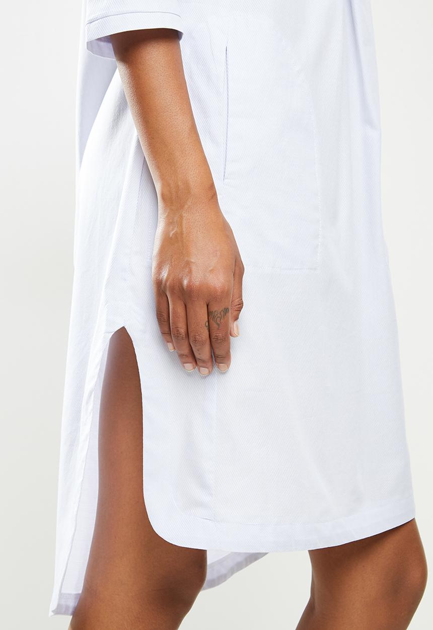 AMANDA LAIRD CHERRY - Lungro tunic -  ice brushed twill