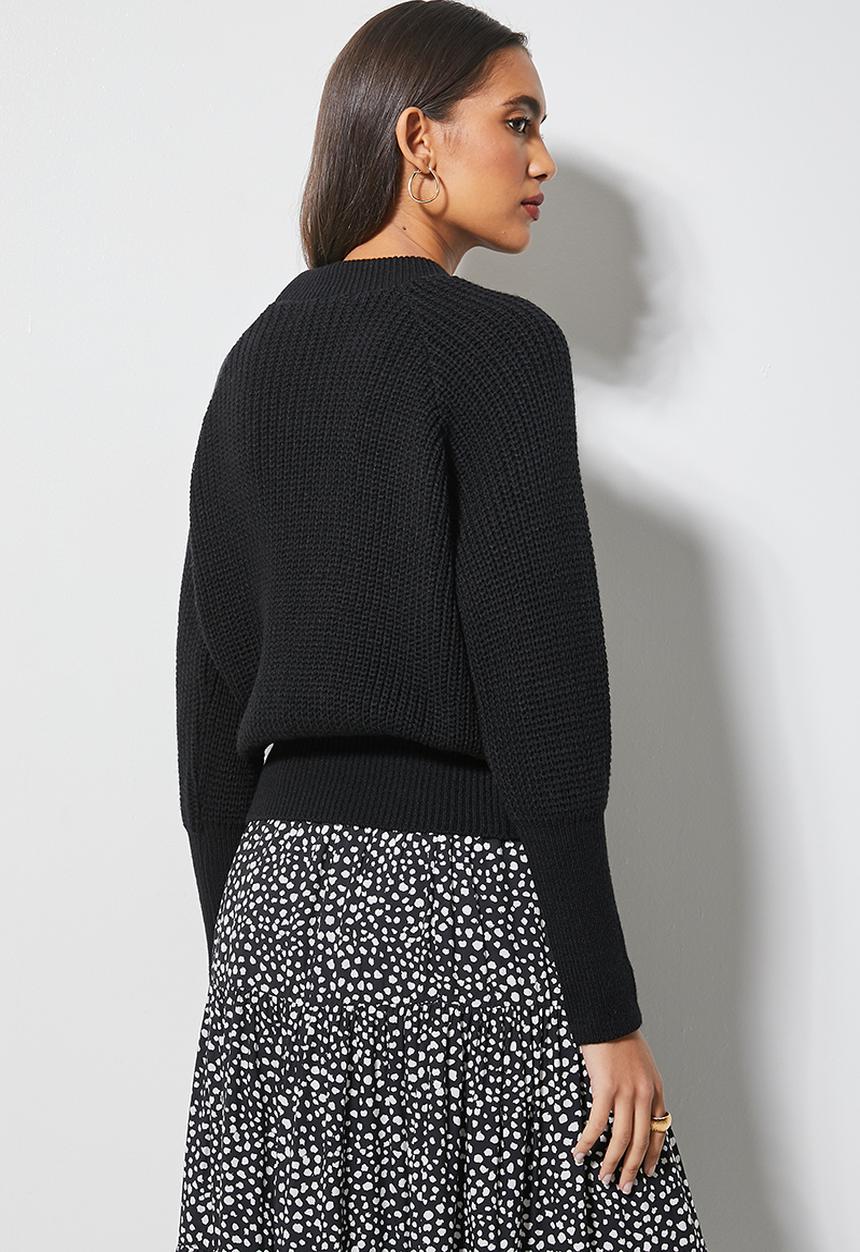 Superbalist - Raglan sleeve jumper - black