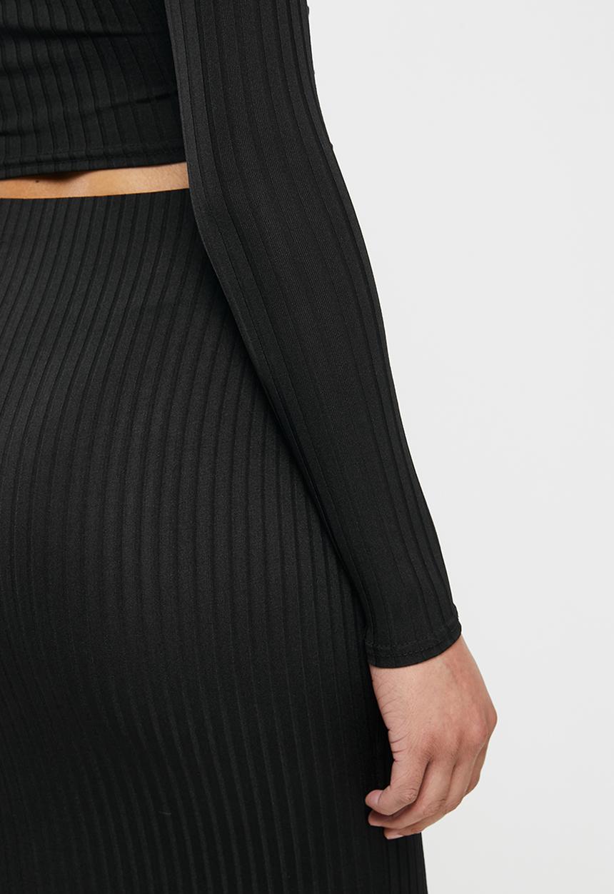 Missguided - A line midi skirt co ord - black