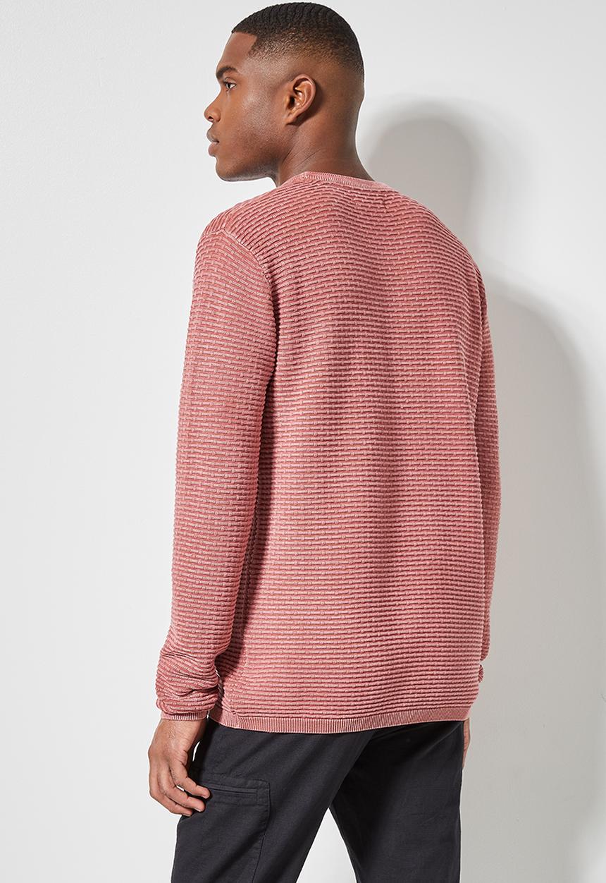 Superbalist - Enzyme wash crew neck - red