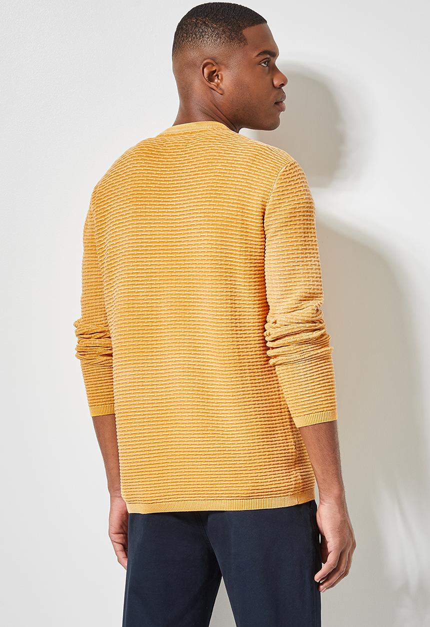 Superbalist - Enzyme wash crew neck - yellow