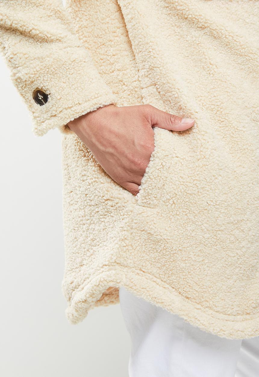 Missguided - Borg shacket - cream