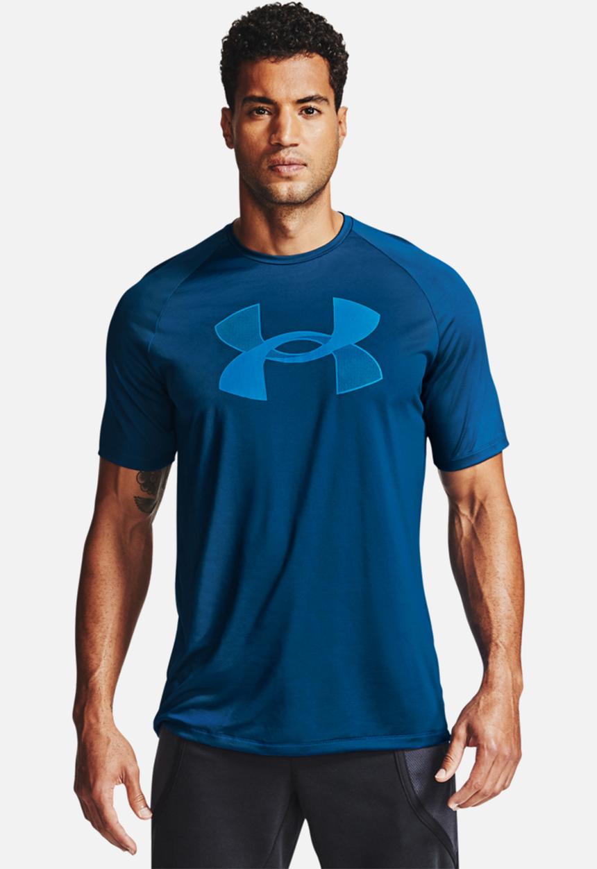 Under Armour - Ua big logo tech short sleeve tee - blue