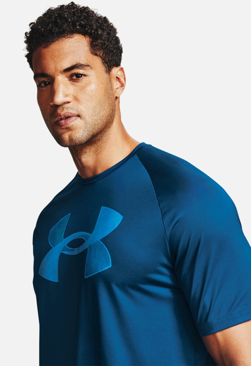 Under Armour - Ua big logo tech short sleeve tee - blue