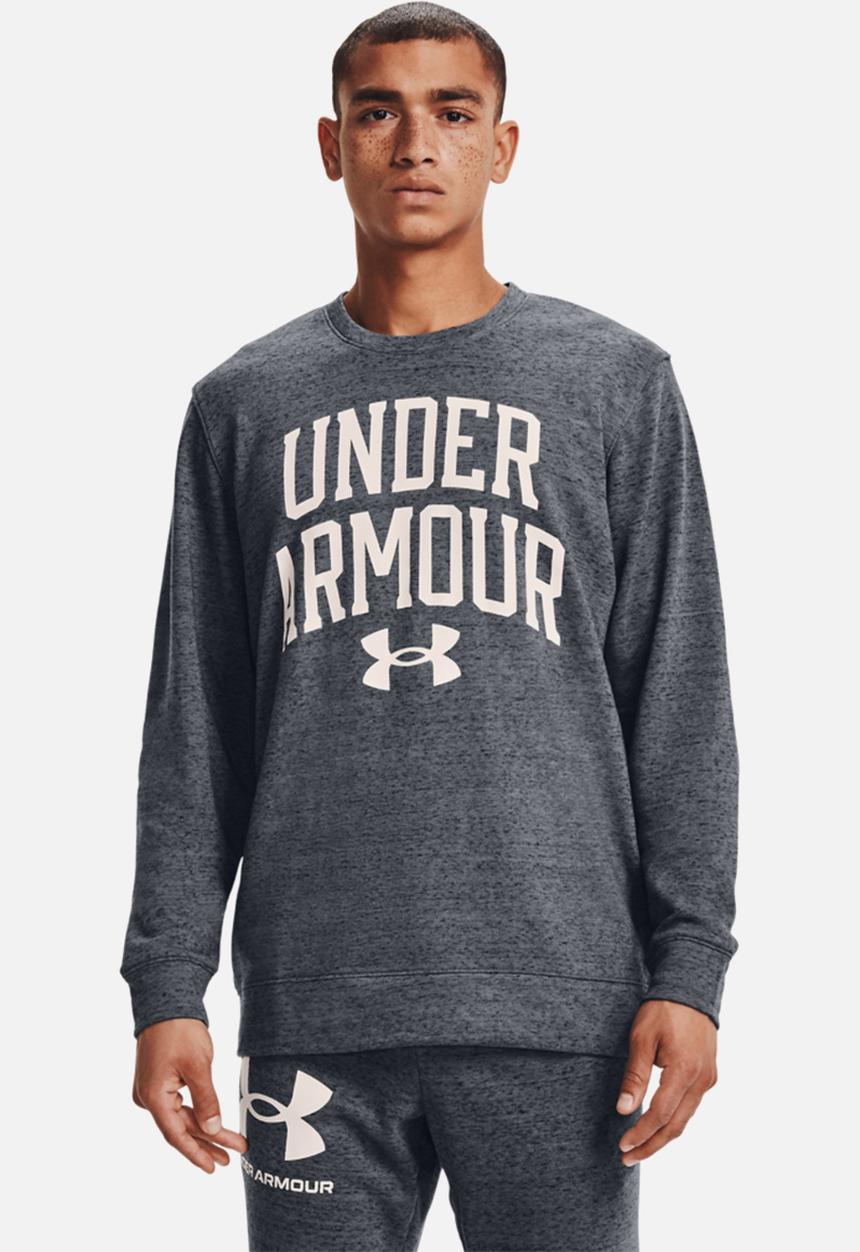 Under Armour - Ua rival terry crew - pitch grey full heather / onyx white
