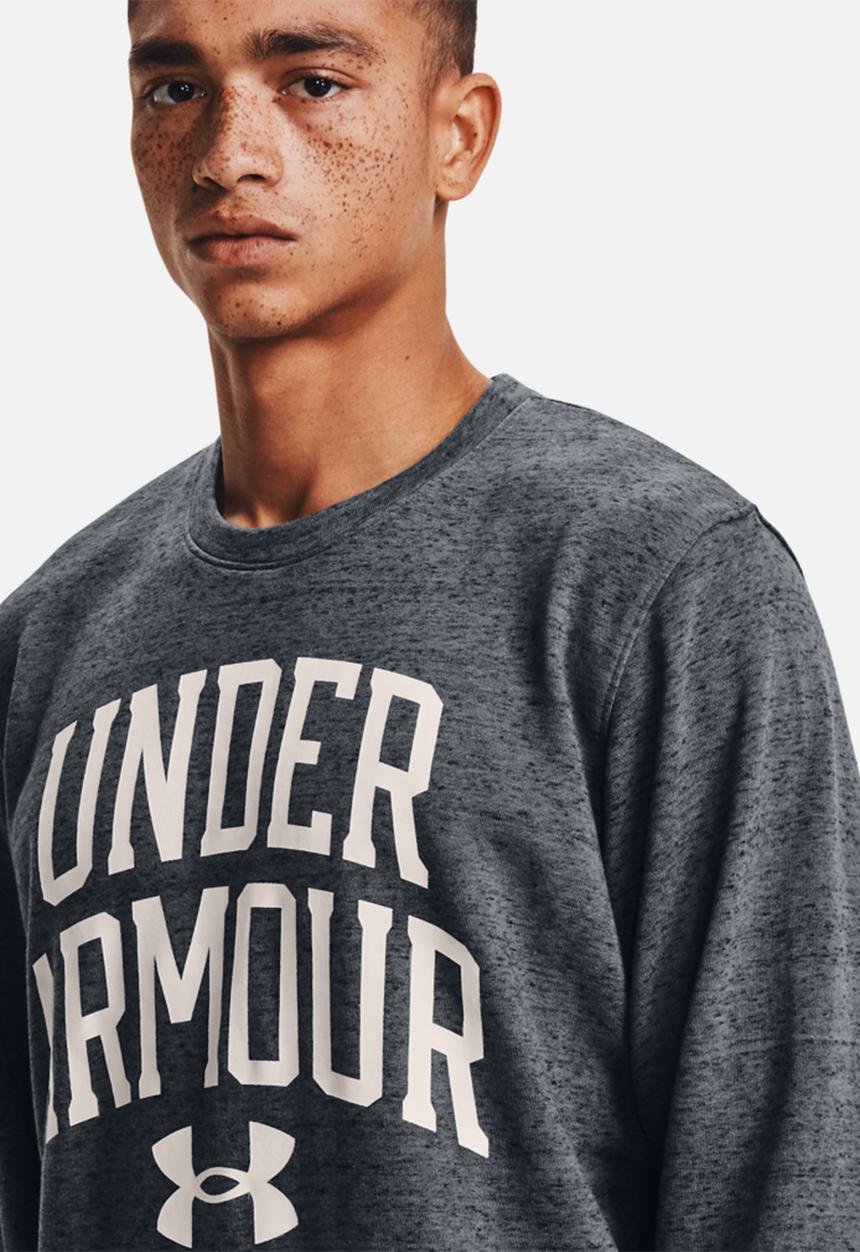 Under Armour - Ua rival terry crew - pitch grey full heather / onyx white