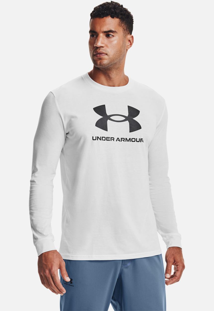 Under Armour - Ua sportstyle logo long sleeve - white & black