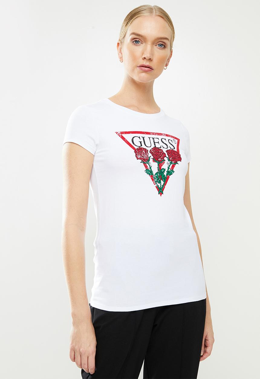 GUESS - Short sleeve core tri tee - white