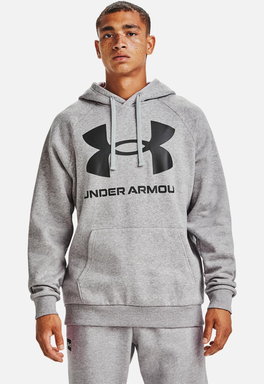 Under Armour - Ua rival fleece big logo hd - mod grey light heather / black