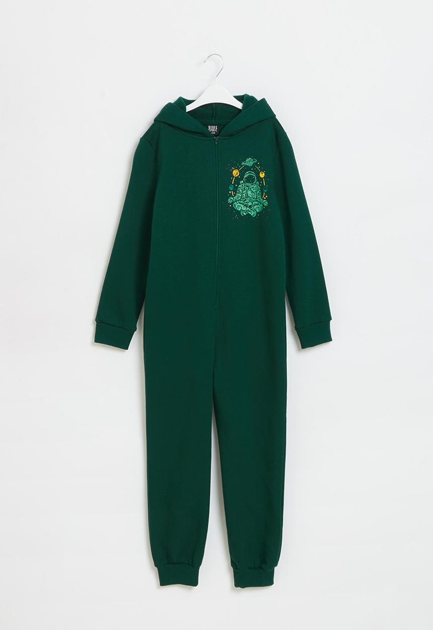 Rebel Republic - Boys printed graphic onesie - green