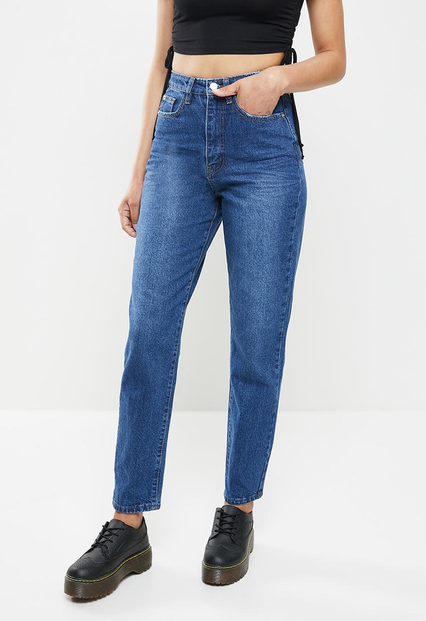 Missguided - Riot mom jeans indigo - blue