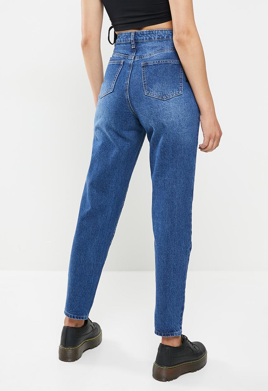 Missguided - Riot mom jeans indigo - blue