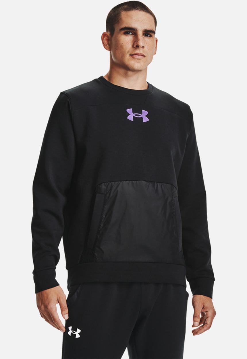 Under Armour - Ua summit knit crew - black / planet purple