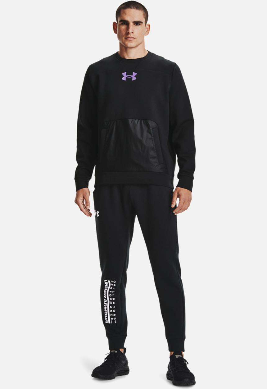Under Armour - Ua summit knit crew - black / planet purple