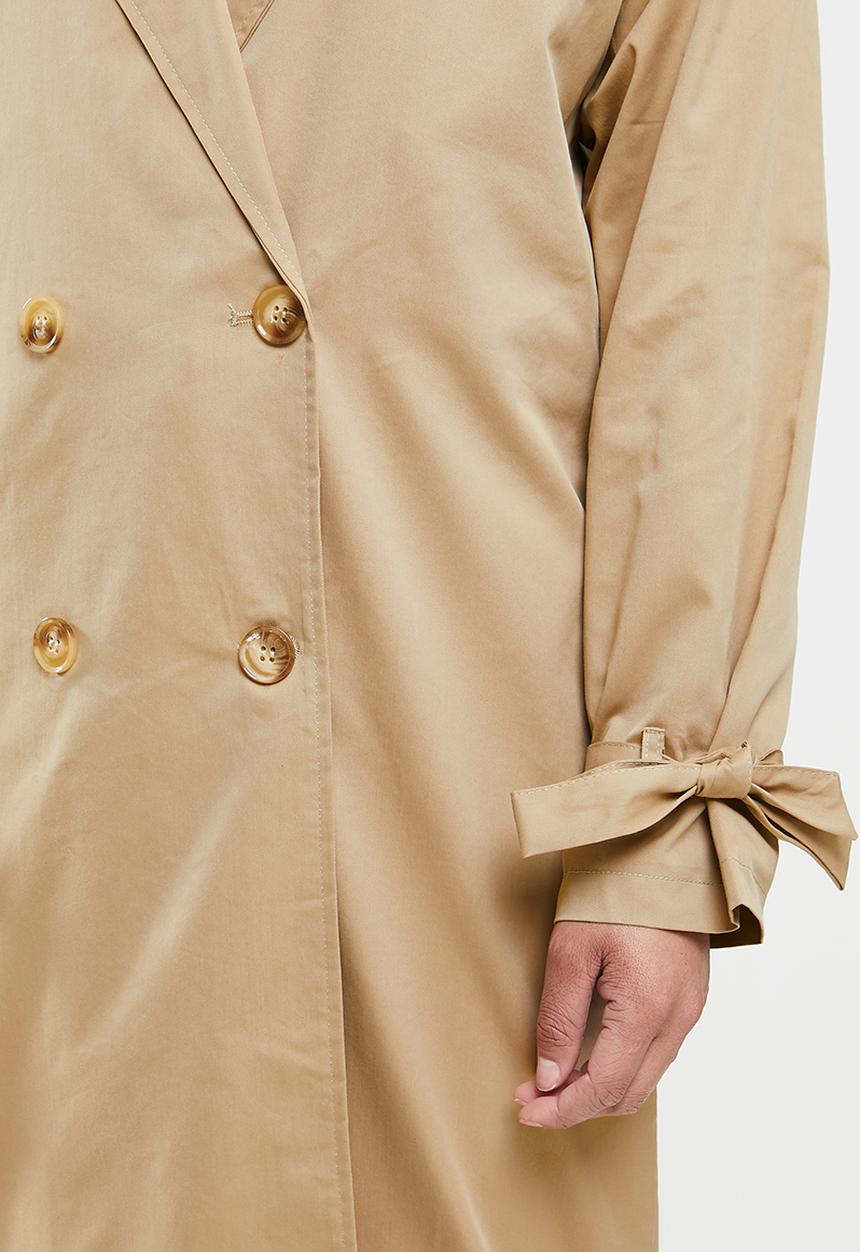 Missguided - Oversized trench coat - tan