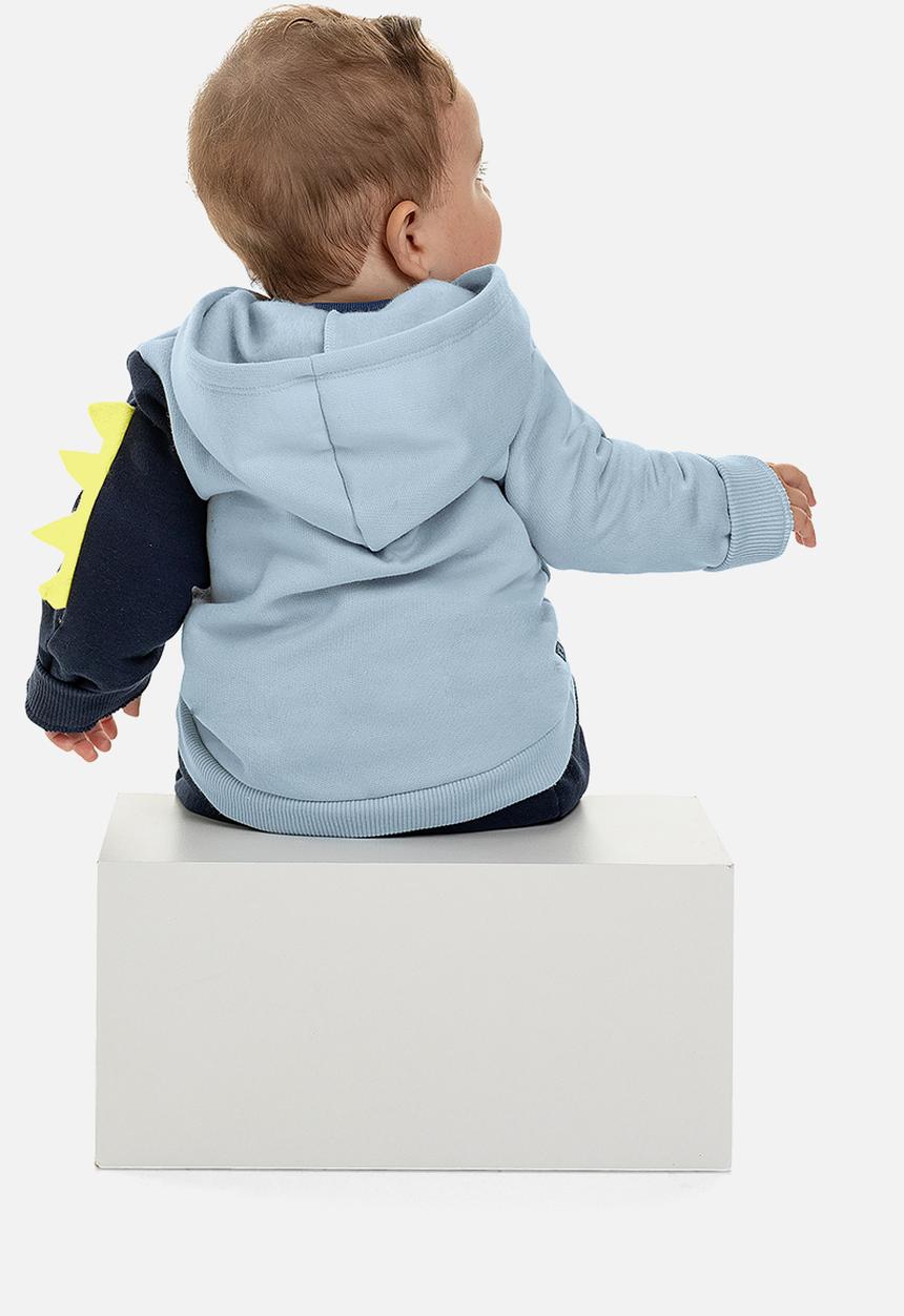Quimby - Baby boys hoodie & jogger set - blue