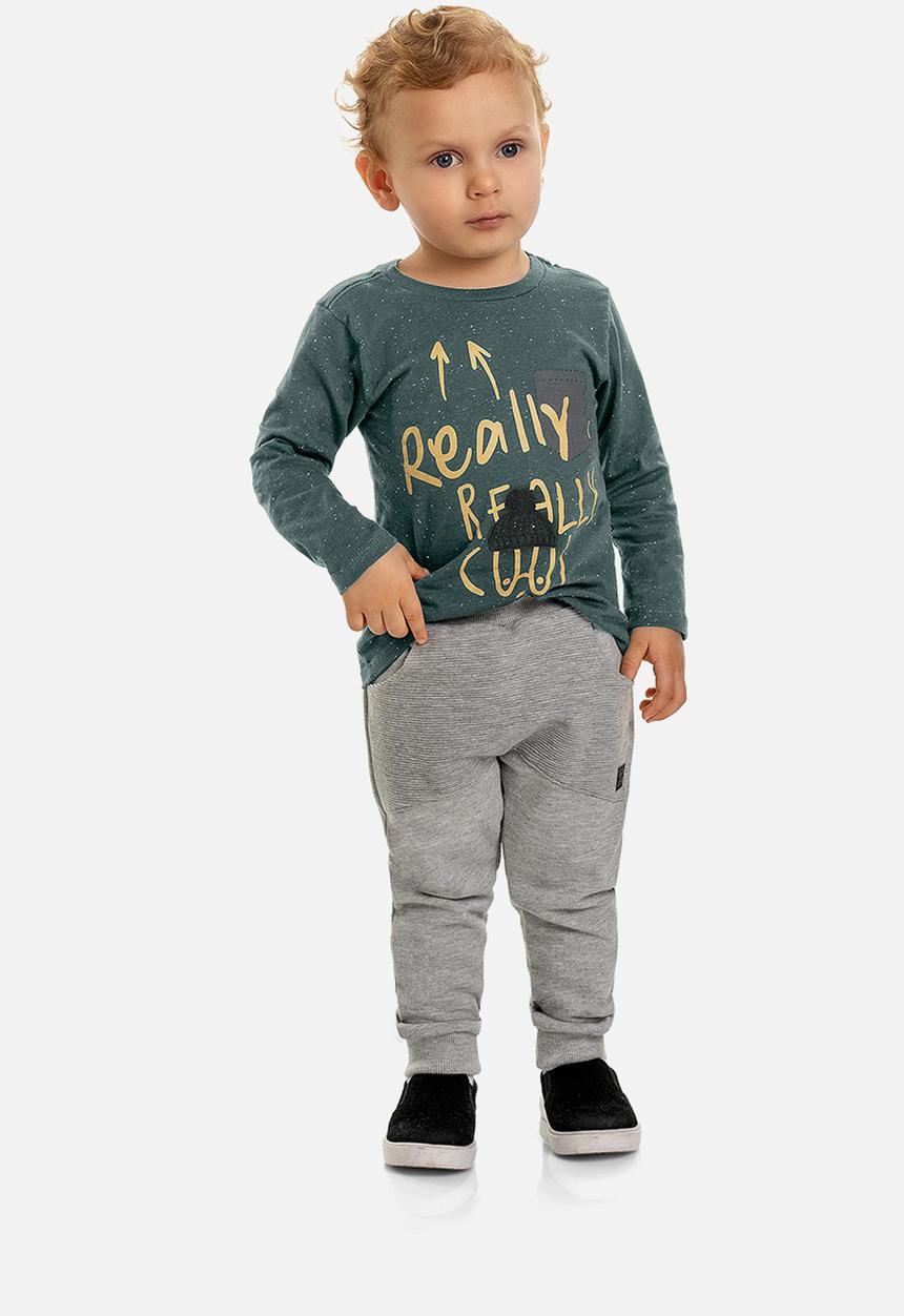 Quimby - Baby boys sweatpants - grey
