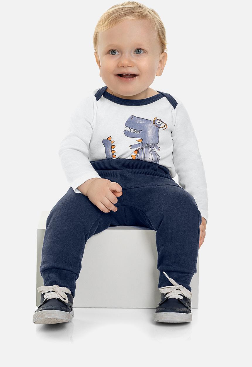 Quimby - Baby boys sweatpants - navy