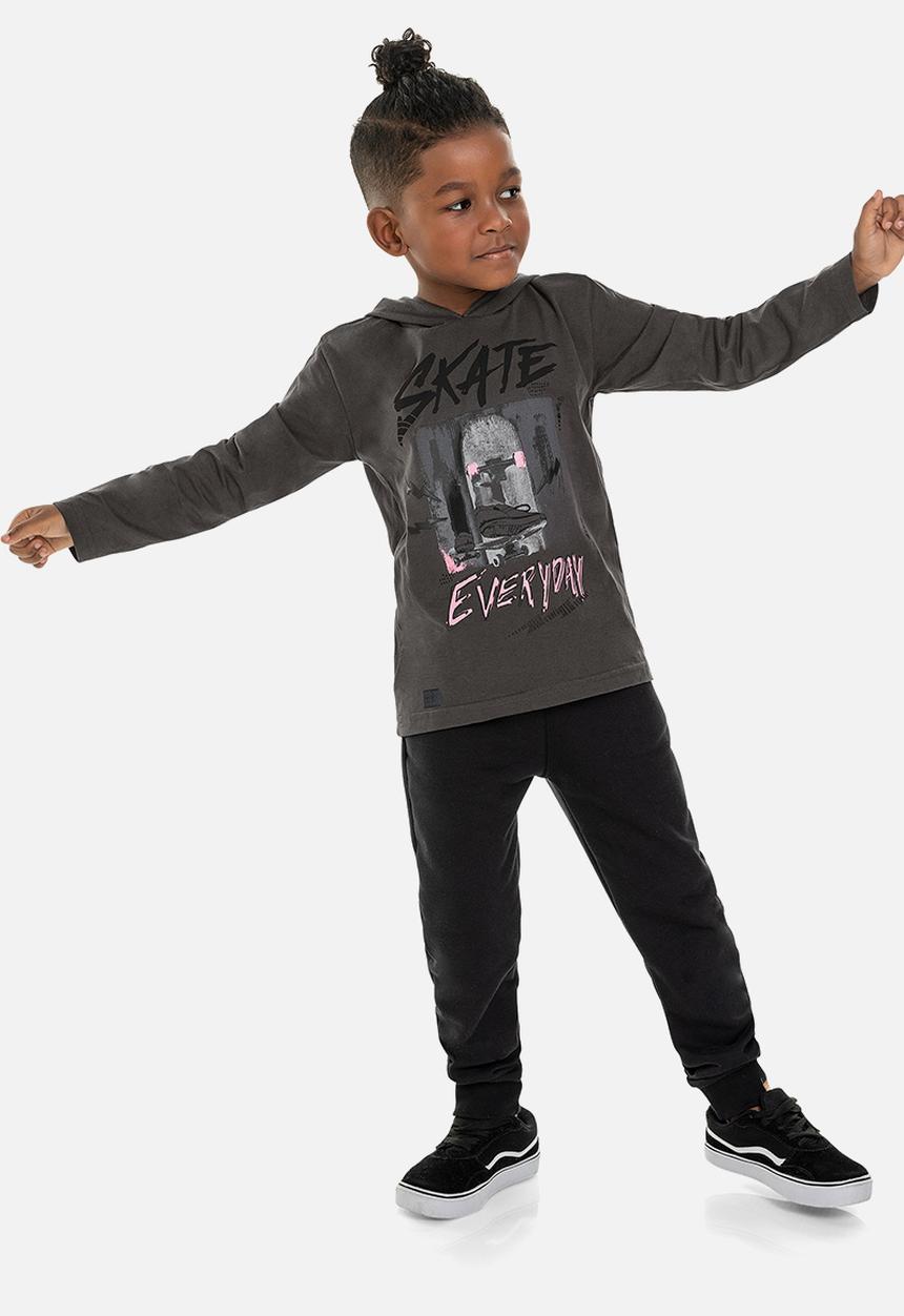 Quimby - Boys hooded top - dark blue