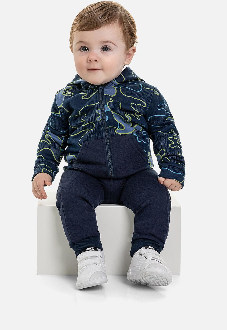 Quimby - Baby boys sweatpants & hoodie set - dark blue