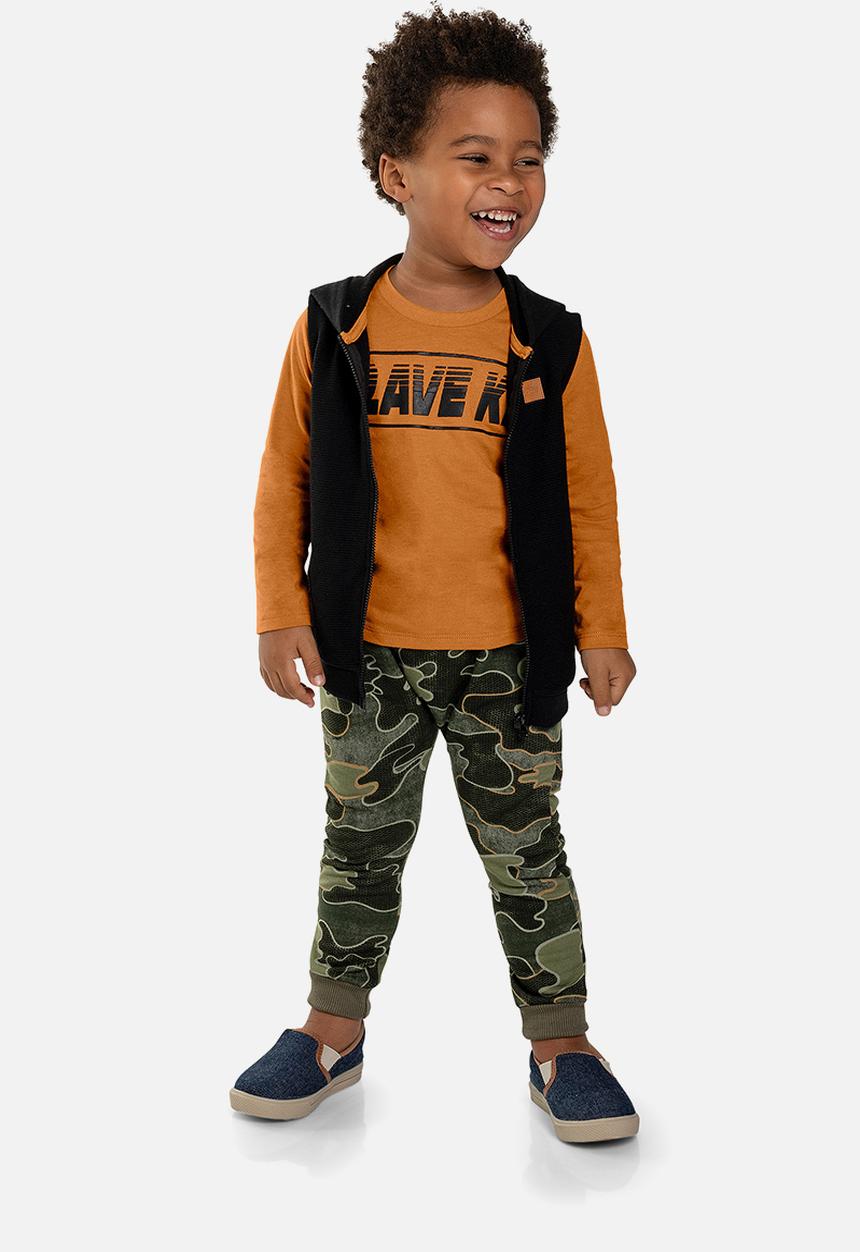 Quimby - Boys sweat vest, sweatpants & tee set - multi 