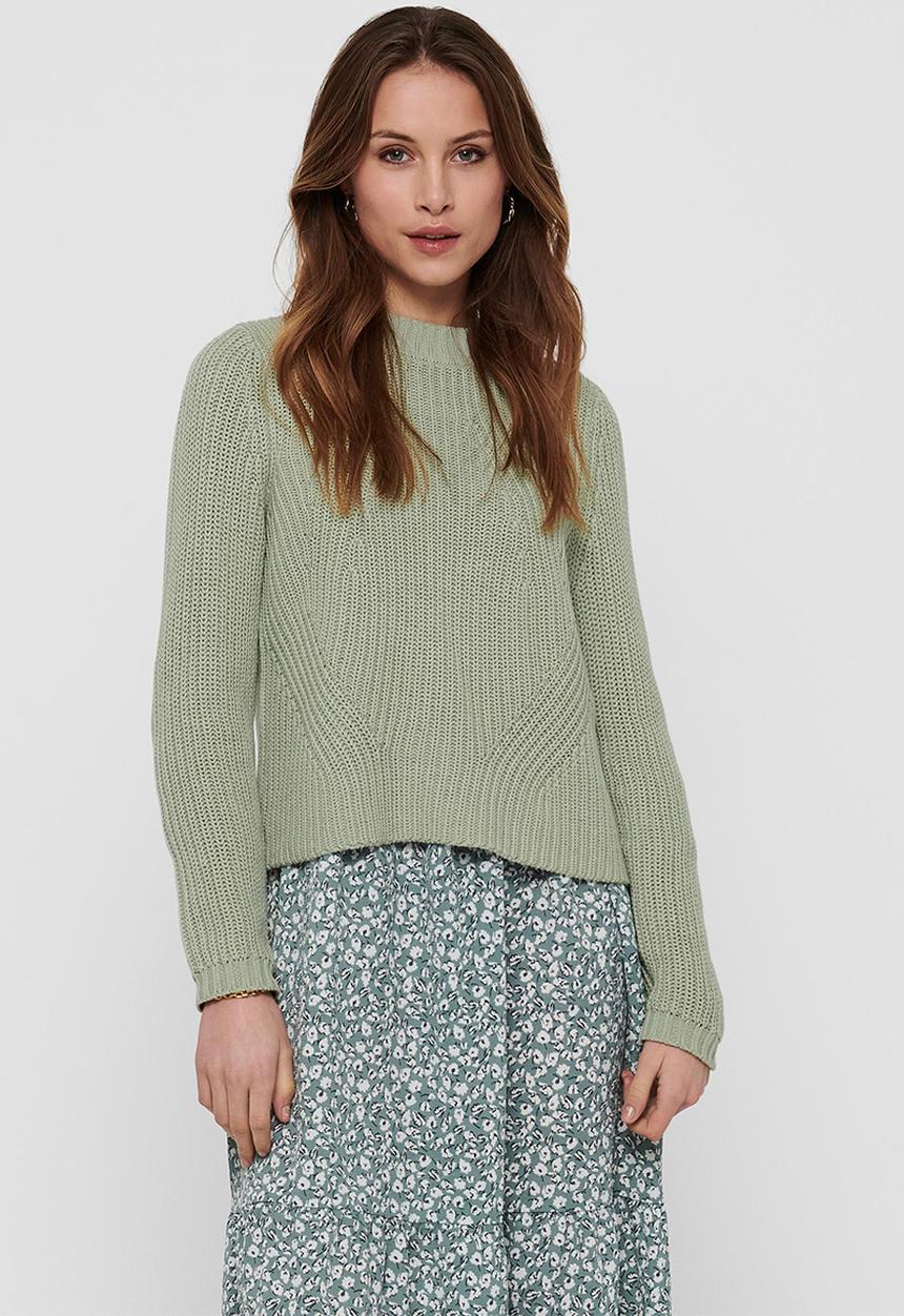 ONLY - Leela life  long sleeve pullover knit - sage