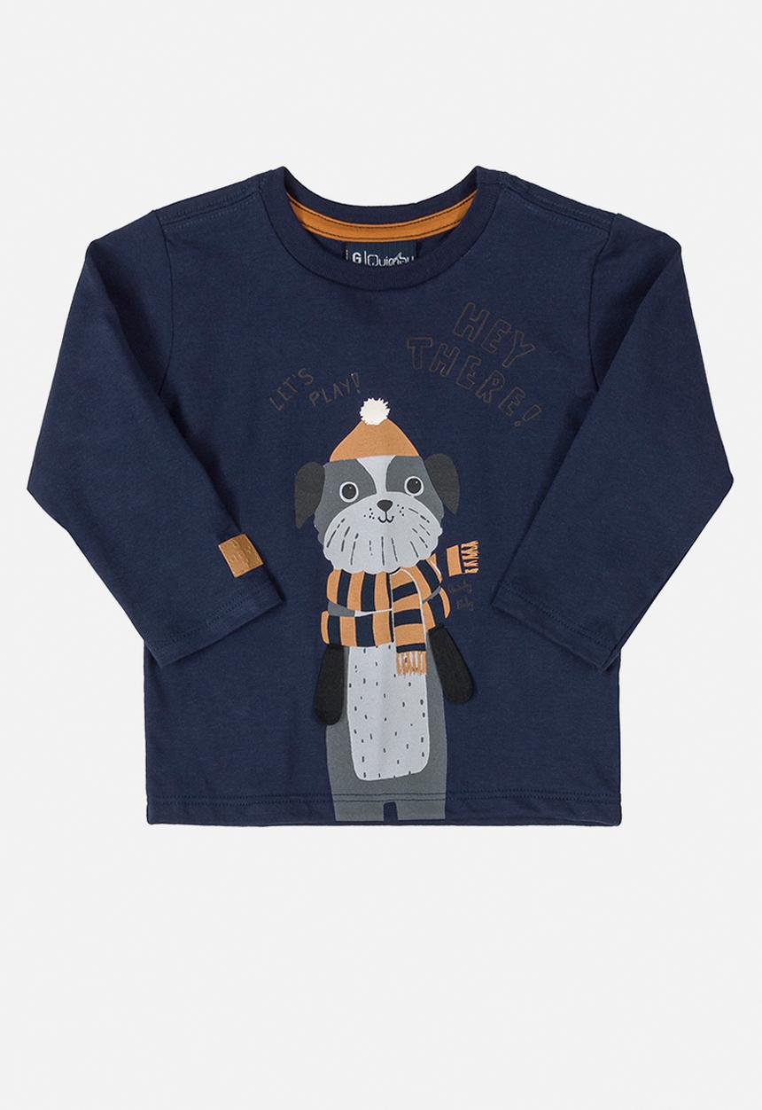 Quimby - Boys single jersey T-shirt - navy