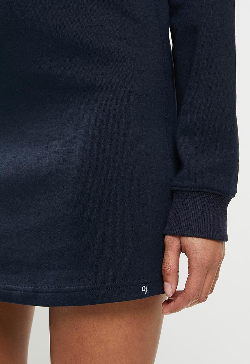Aca Joe - Basic crew terry dress - navy