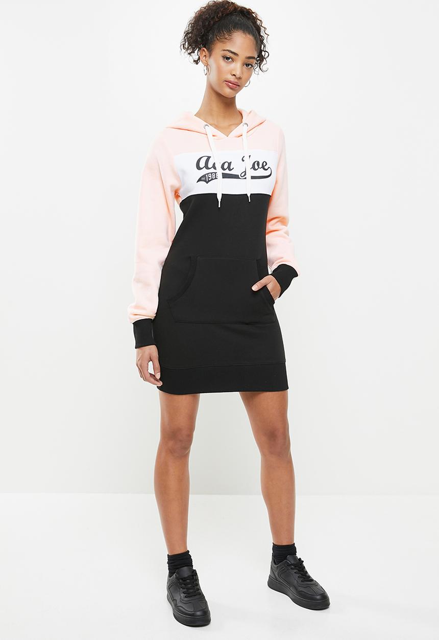 Aca Joe - Colourblock dress - pink & black