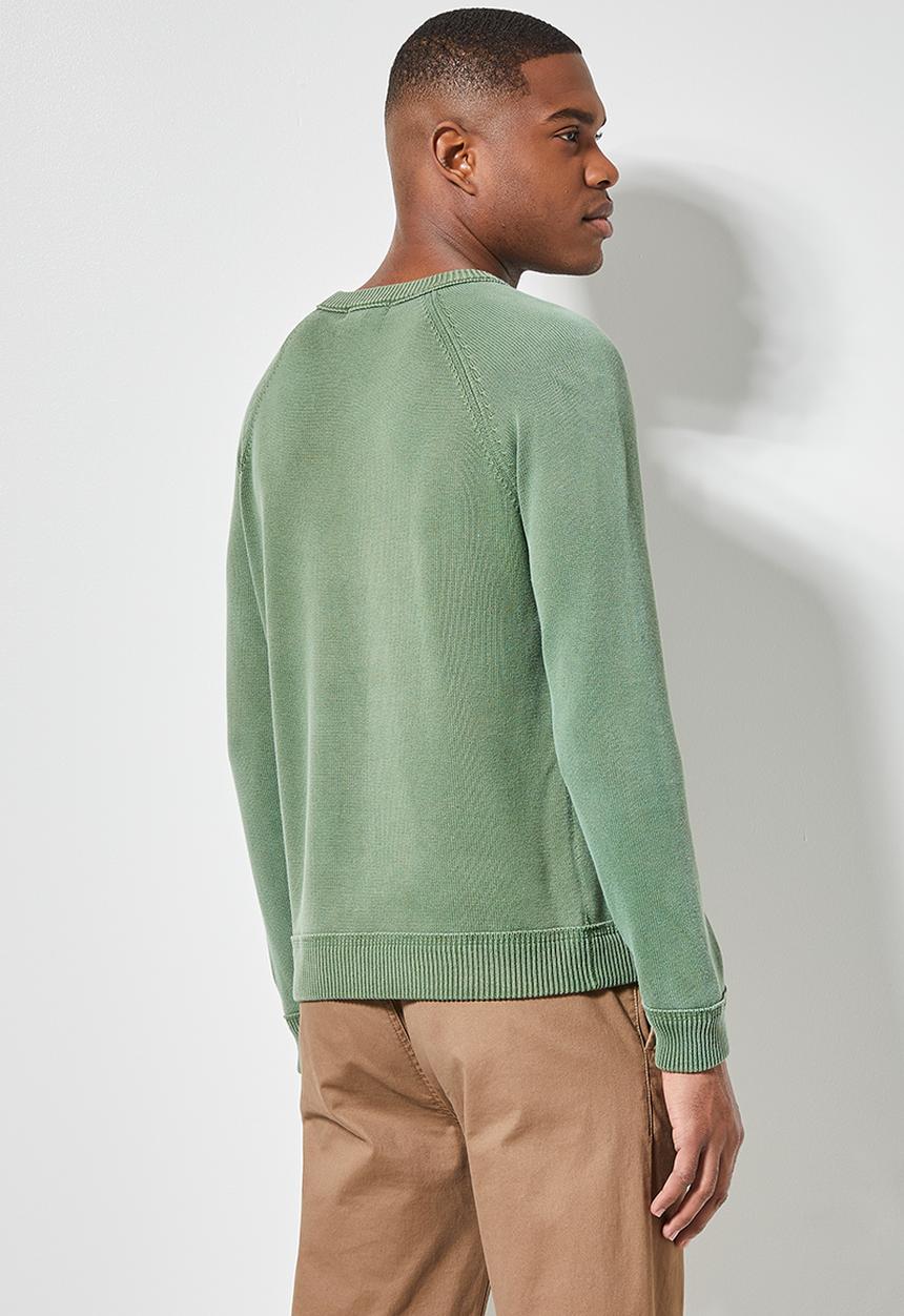 Superbalist - Enzyme wash crew neck - sage