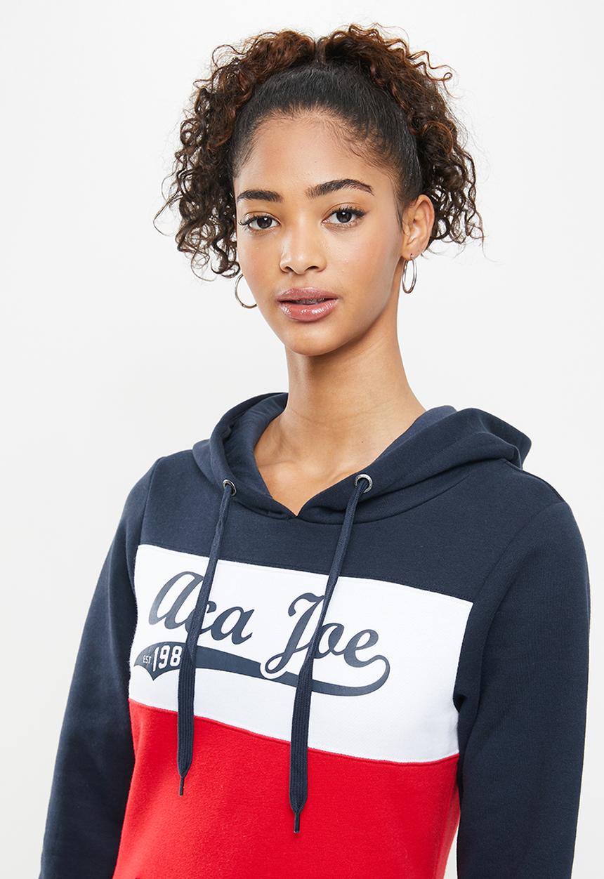 Aca Joe - Colourblock dress - navy & red
