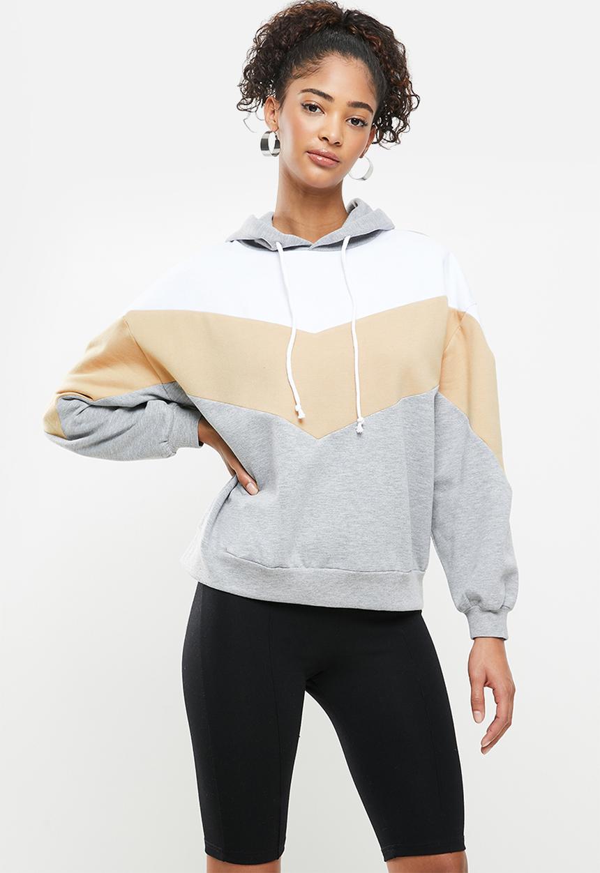 Blake - Chevron stripe hoodie - multi 