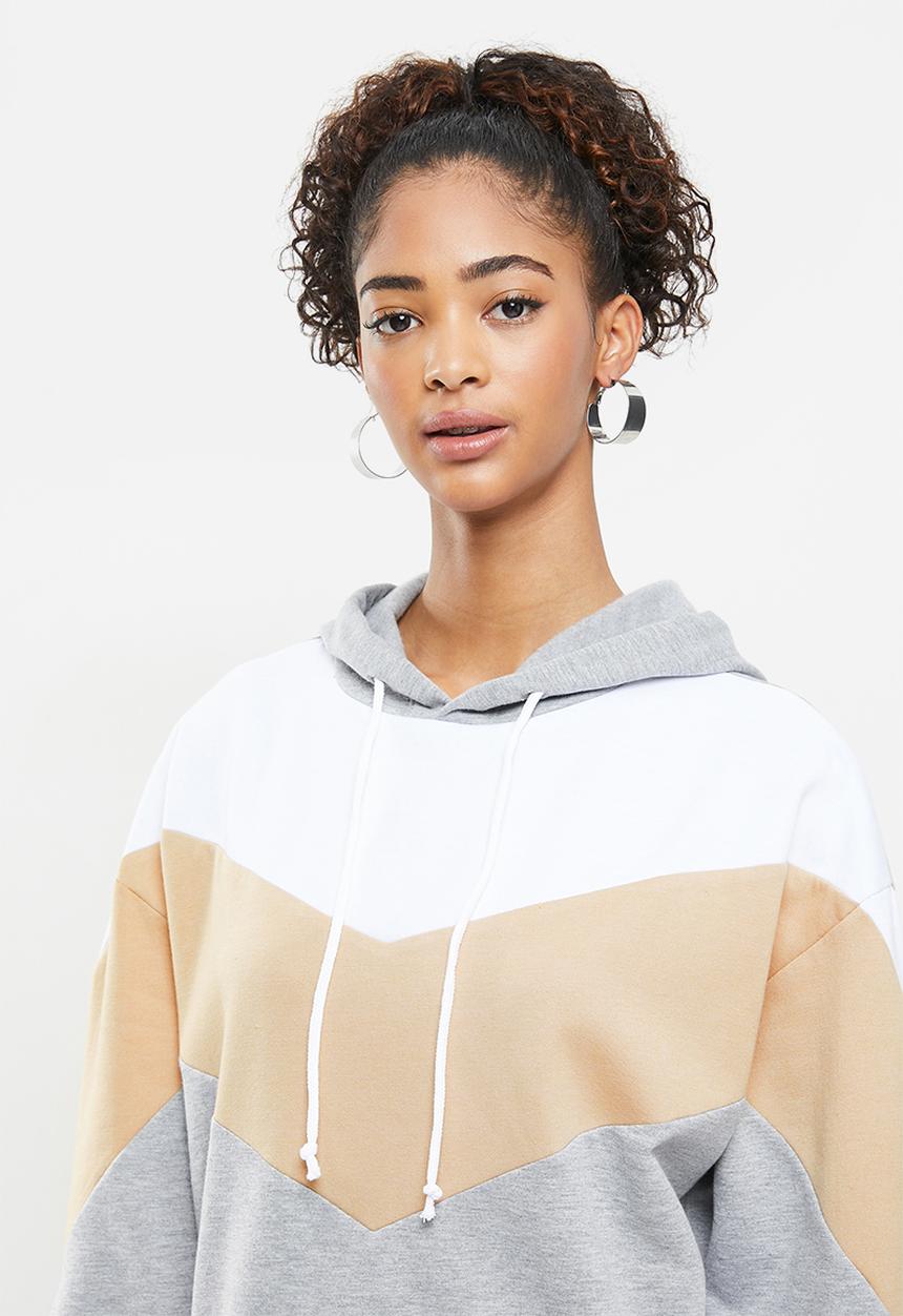 Blake - Chevron stripe hoodie - multi 