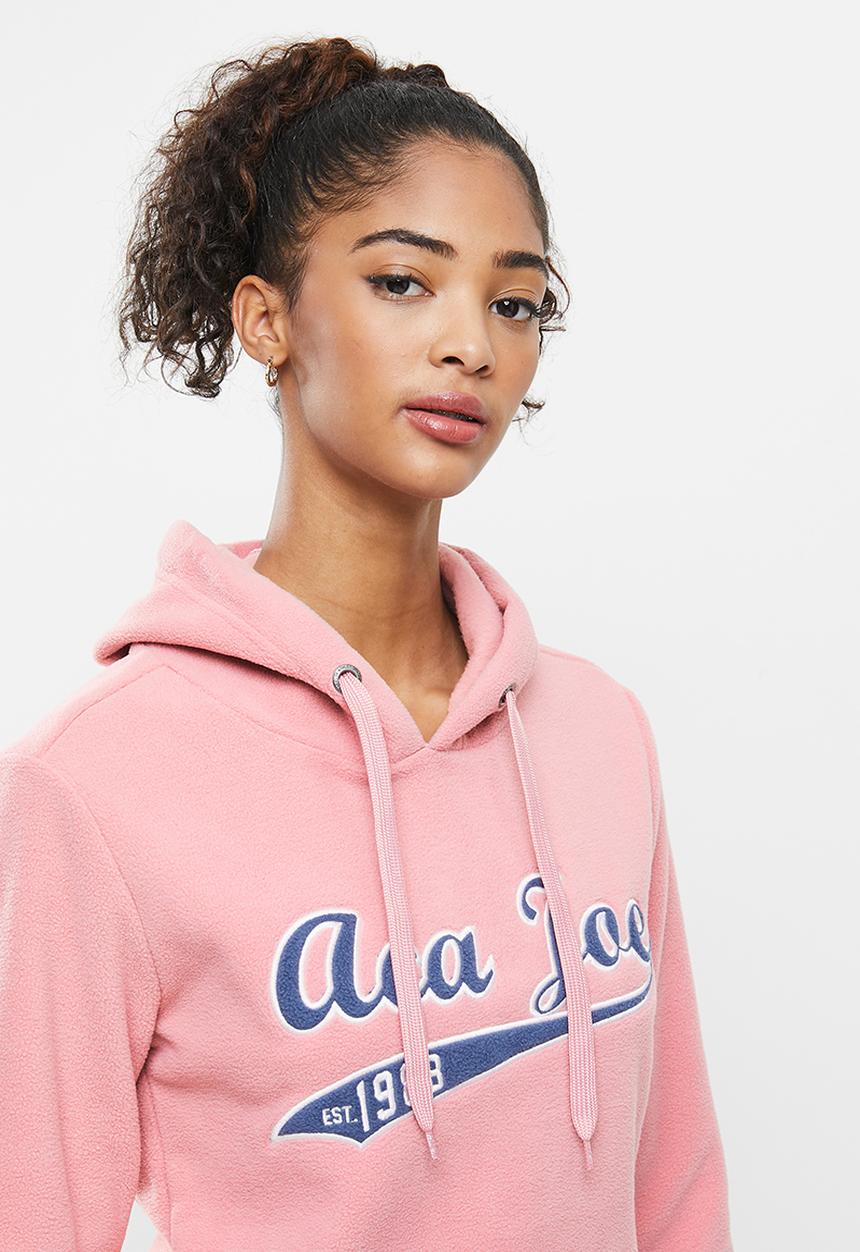 Aca Joe - Polar fleece pullover hoodie - pink