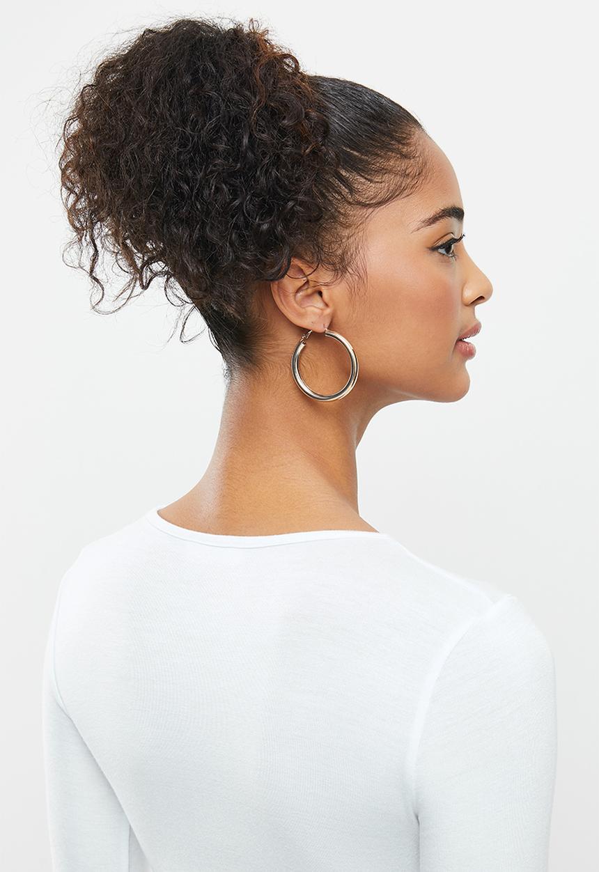 Blake - Wrap bodice crop top - white 