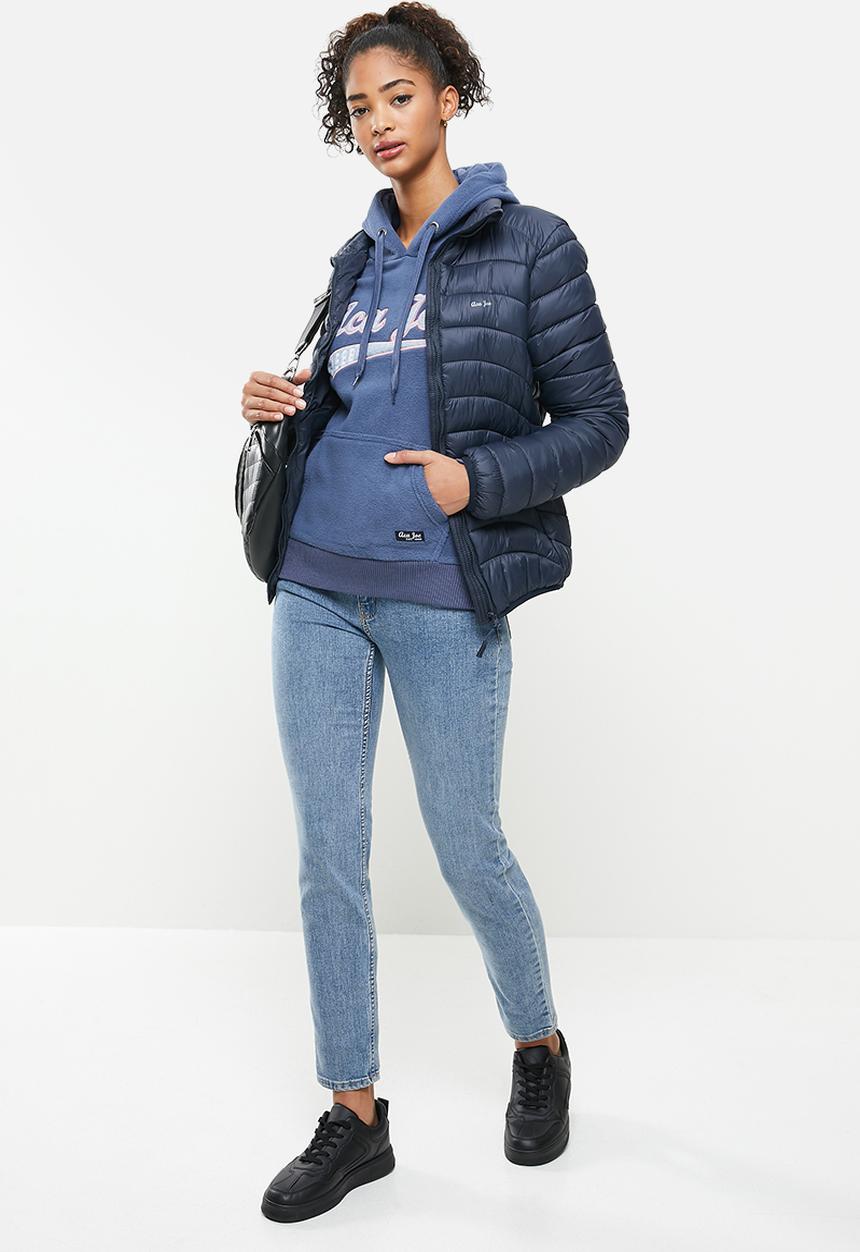 Aca Joe - Polar fleece pullover hoodie - blue