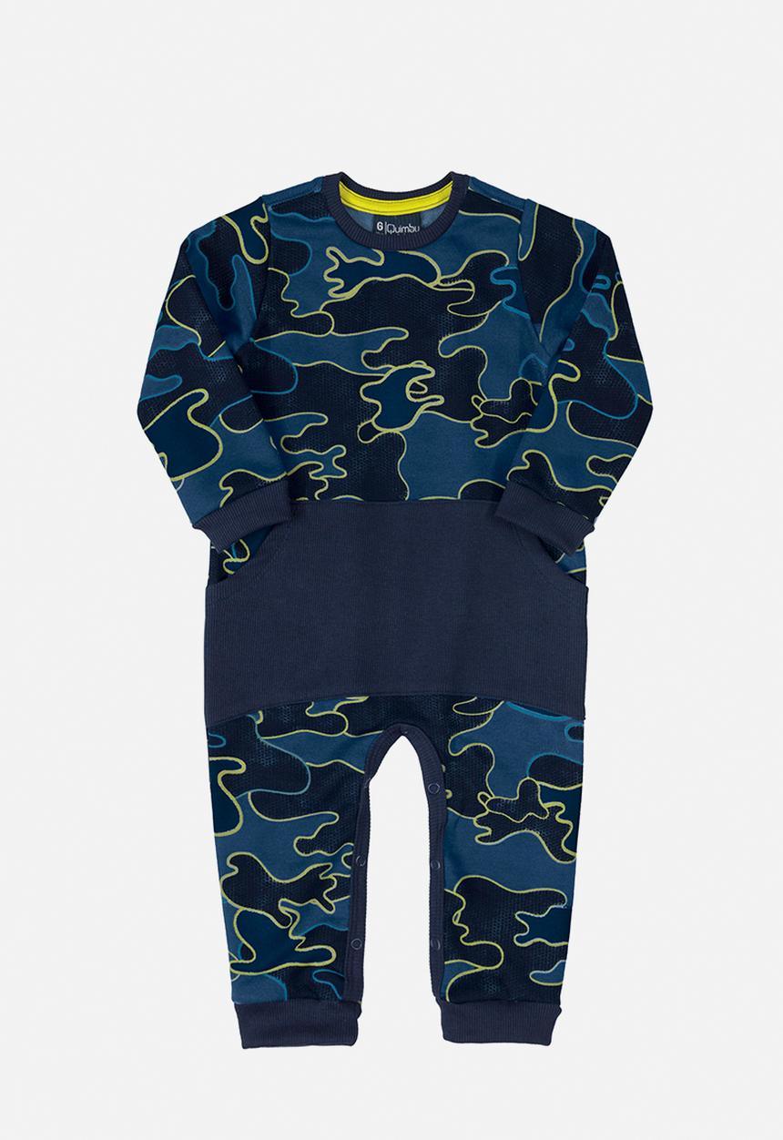 Quimby - Baby boys jumpsuit - blue