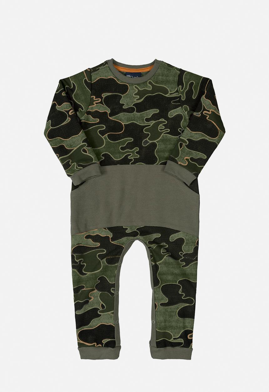 Quimby - Baby boys jumpsuit - green