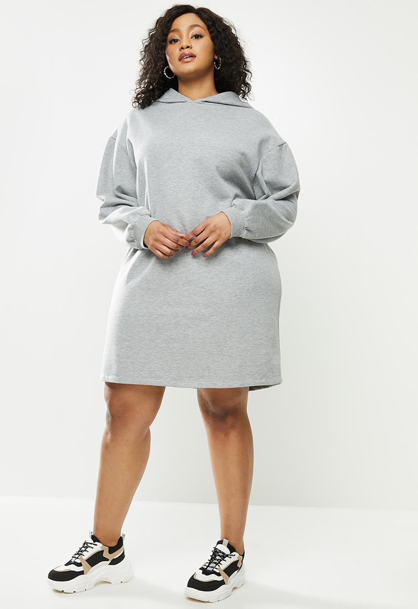 Blake - Hoodie dress - grey melange